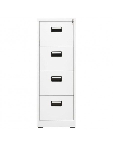 Armadio Classificatore Bianco 46x62x133 cm in Acciaio