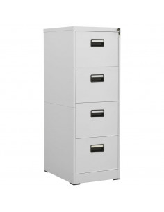 Armadio Classificatore Grigio Chiaro 46x62x133 cm in Acciaio 2