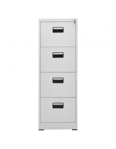 Armadio Classificatore Grigio Chiaro 46x62x133 cm in Acciaio