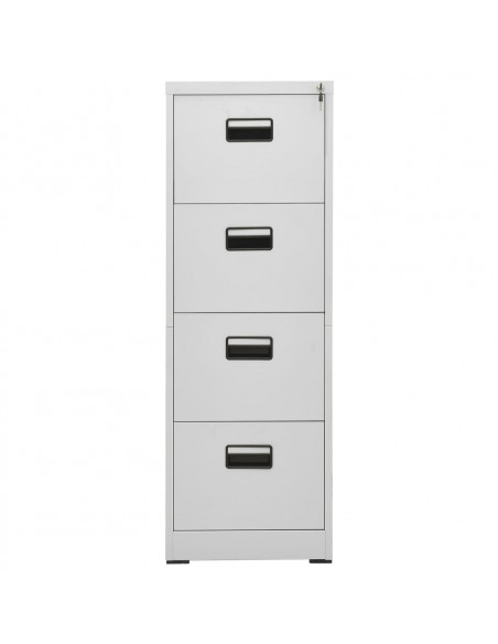 Armadio Classificatore Grigio Chiaro 46x62x133 cm in Acciaio