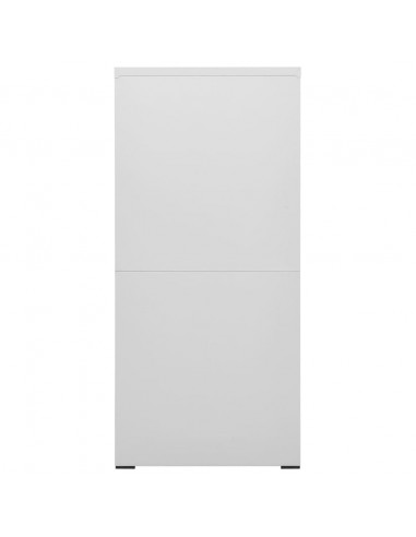 Armadio Classificatore Grigio Chiaro 46x62x133 cm in Acciaio