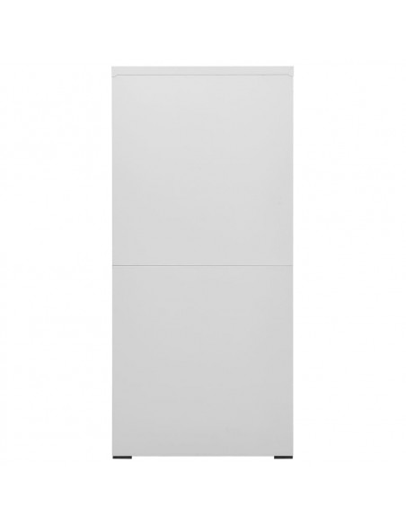 Armadio Classificatore Grigio Chiaro 46x62x133 cm in Acciaio