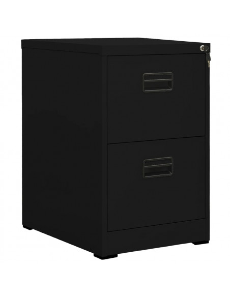 Schedario Nero 46x62x72,5 cm in Acciaio