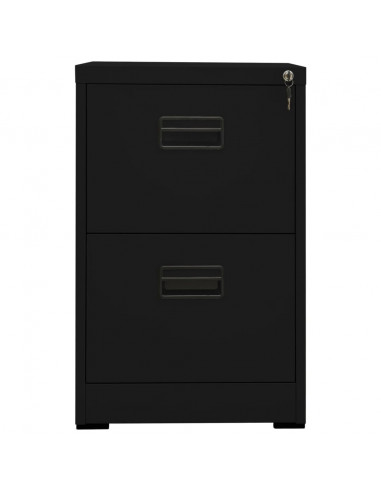 Schedario Nero 46x62x72,5 cm in Acciaio