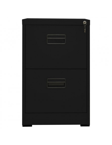 Schedario Nero 46x62x72,5 cm in Acciaio