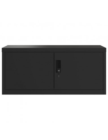 Armadio Classificatore Nero 90x40x40 cm in Acciaio