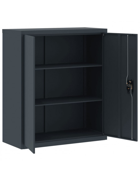 Armadio Classificatore Antracite 90x40x105 cm in Acciaio