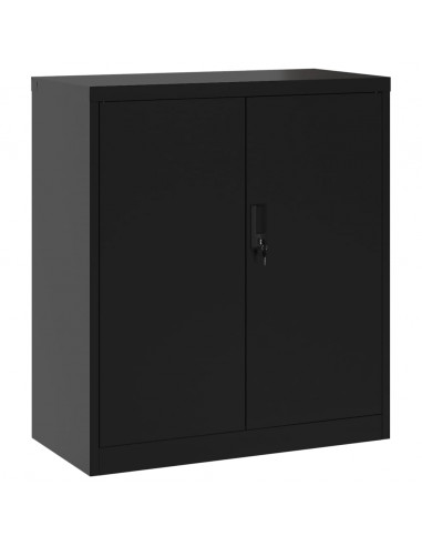 Armadio Classificatore Nero 79x40x90 cm in Acciaio