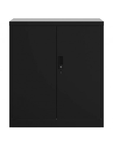 Armadio Classificatore Nero 79x40x90 cm in Acciaio
