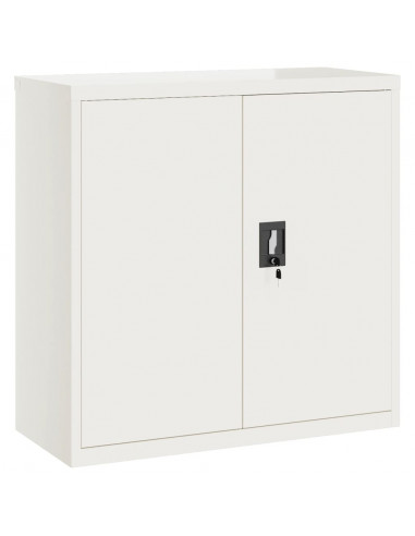 Armadio Classificatore Bianco 90x40x90 cm in Acciaio