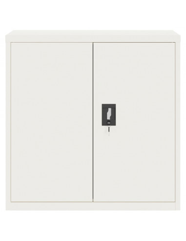 Armadio Classificatore Bianco 90x40x90 cm in Acciaio