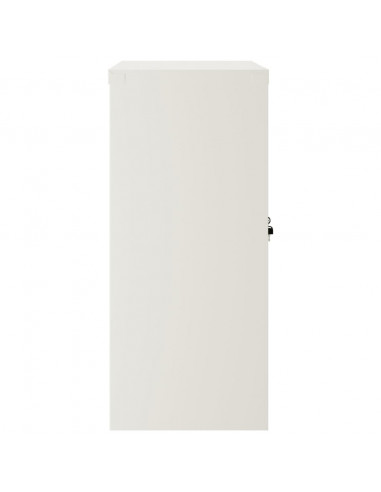 Armadio Classificatore Bianco 90x40x90 cm in Acciaio