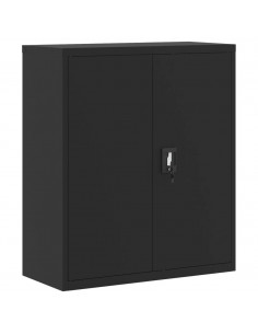 Armadio Classificatore Nero 90x40x105 cm in Acciaio 2