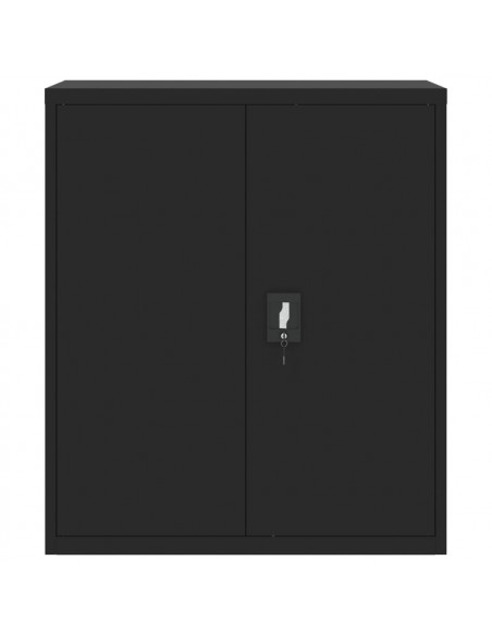 Armadio Classificatore Nero 90x40x105 cm in Acciaio