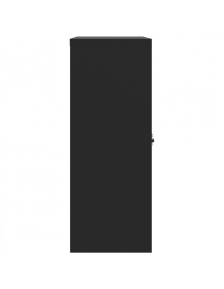 Armadio Classificatore Nero 90x40x105 cm in Acciaio