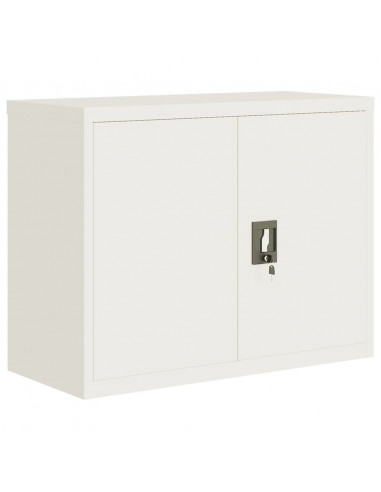 Armadio Classificatore Bianco 90x40x70 cm in Acciaio