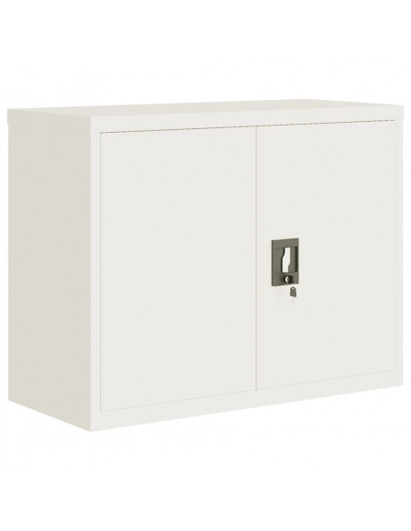 Armadio Classificatore Bianco 90x40x70 cm in Acciaio