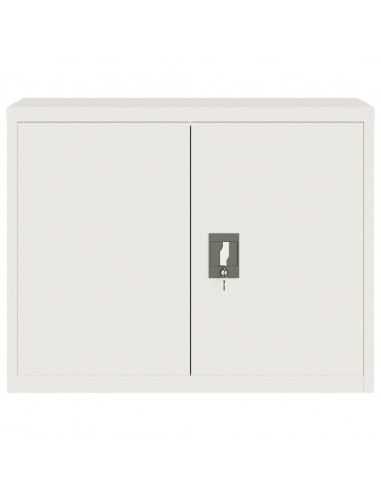 Armadio Classificatore Bianco 90x40x70 cm in Acciaio