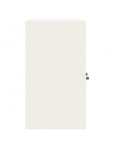 Armadio Classificatore Bianco 90x40x70 cm in Acciaio