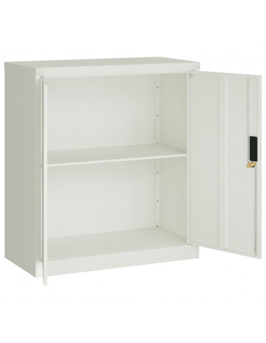 Armadio Classificatore Grigio Chiaro 79x40x90 cm in Acciaio