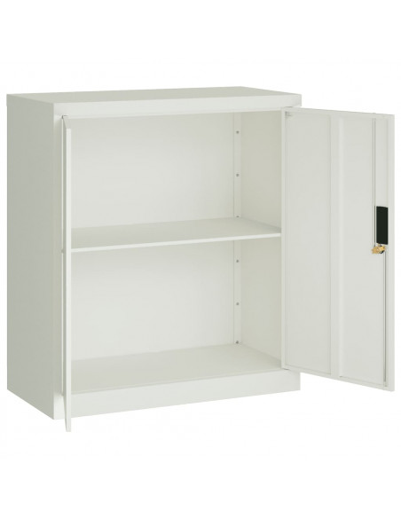 Armadio Classificatore Grigio Chiaro 79x40x90 cm in Acciaio