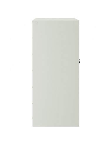 Armadio Classificatore Grigio Chiaro 79x40x90 cm in Acciaio