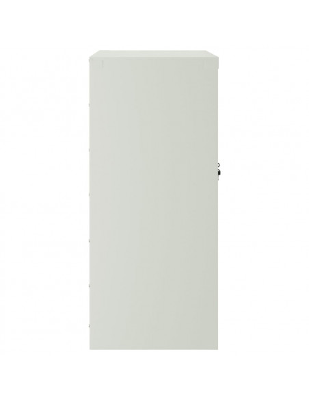 Armadio Classificatore Grigio Chiaro 79x40x90 cm in Acciaio