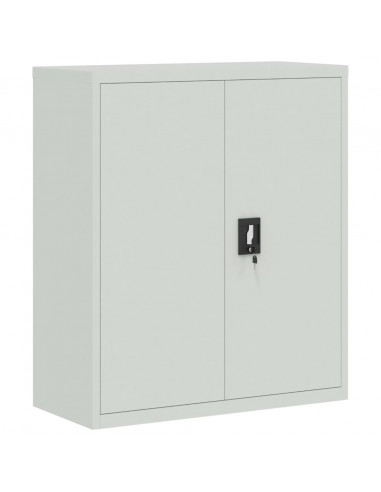 Armadio Classificatore Grigio Chiaro 90x40x105 cm in Acciaio