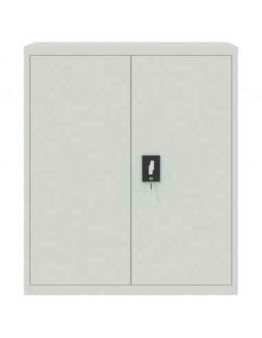 Armadio Classificatore Grigio Chiaro 90x40x105 cm in Acciaio
