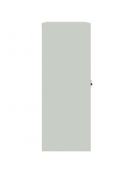 Armadio Classificatore Grigio Chiaro 90x40x105 cm in Acciaio