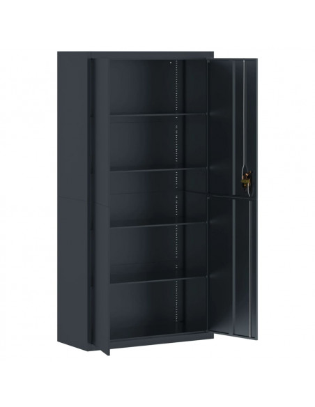 Armadio Classificatore Antracite 90x40x180 cm in Acciaio