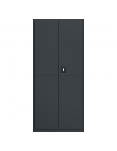 Armadio Classificatore Antracite 90x40x200 cm in Acciaio