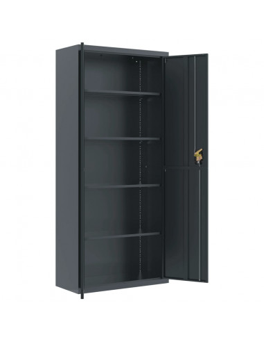 Armadio Classificatore Antracite 90x40x200 cm in Acciaio