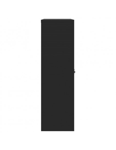 Armadio Classificatore Nero 90x40x140 cm in Acciaio