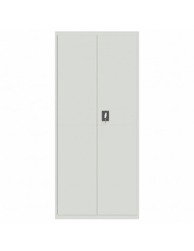 Armadio Classificatore Grigio Chiaro 90x40x200 cm in Acciaio