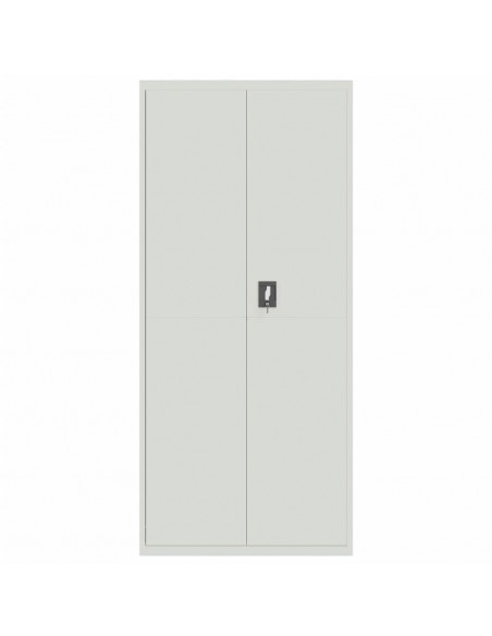 Armadio Classificatore Grigio Chiaro 90x40x200 cm in Acciaio