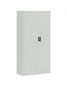 Armadio Classificatore Grigio Chiaro 90x40x180 cm in Acciaio 2