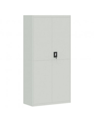 Armadio Classificatore Grigio Chiaro 90x40x180 cm in Acciaio