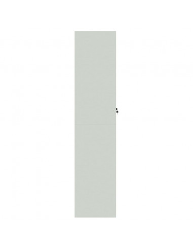 Armadio Classificatore Grigio Chiaro 90x40x180 cm in Acciaio