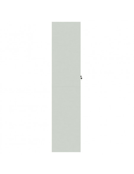 Armadio Classificatore Grigio Chiaro 90x40x180 cm in Acciaio