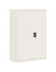 Armadio Classificatore Bianco 90x40x140 cm in Acciaio 2