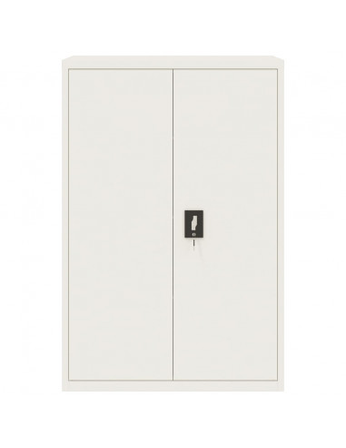 Armadio Classificatore Bianco 90x40x140 cm in Acciaio