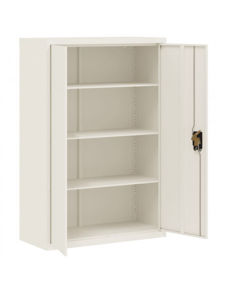 Armadio Classificatore Bianco 90x40x140 cm in Acciaio