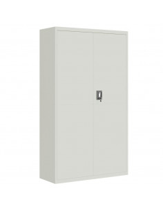 Armadio Classificatore Grigio Chiaro 105x40x180 cm in Acciaio 2