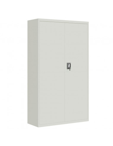 Armadio Classificatore Grigio Chiaro 105x40x180 cm in Acciaio