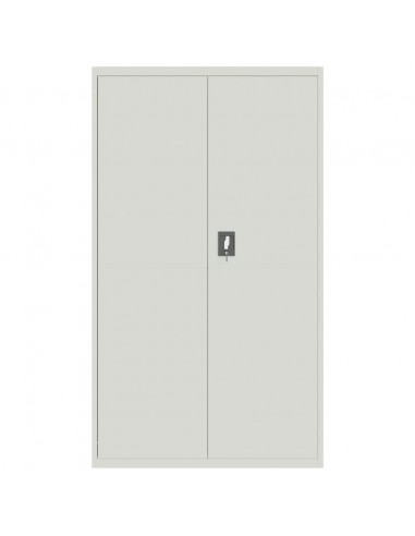 Armadio Classificatore Grigio Chiaro 105x40x180 cm in Acciaio