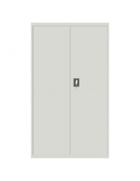 Armadio Classificatore Grigio Chiaro 105x40x180 cm in Acciaio