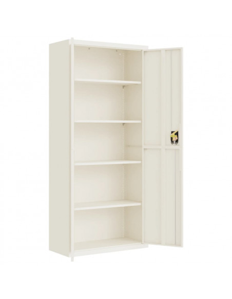 Armadio Classificatore Bianco 90x40x200 cm in Acciaio
