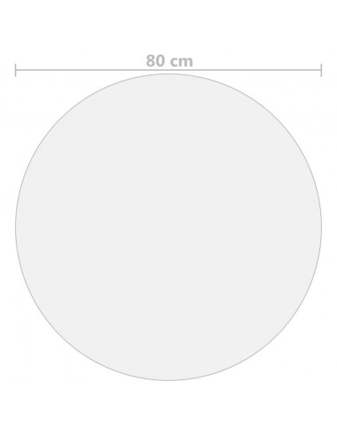 Protezione Tavolo Trasparente Ø 80 cm 2 mm in PVC