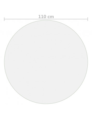 Protezione Tavolo Opaca Ø 110 cm 2 mm PVC